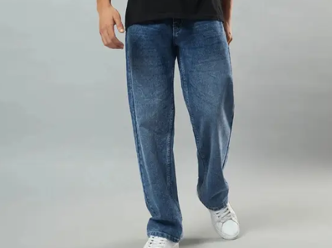 men straight fit mid rise blue jeans men straight fit mid rise blue jeans