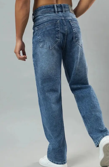 men straight fit mid rise blue jeans men straight fit mid rise blue jeans